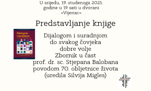 Predstavljanje knjige Dijalogom i suradnjom do svakog čovjeka dobre volje 19. studenoga 2025. godine