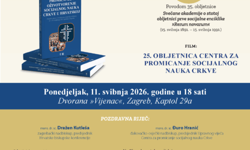 Predstavljanje knjige i Okrugli stol 11. svibnja 2026. u 18 sati, Dvorana “Vijenac”, Zagreb, Kaptol 29a