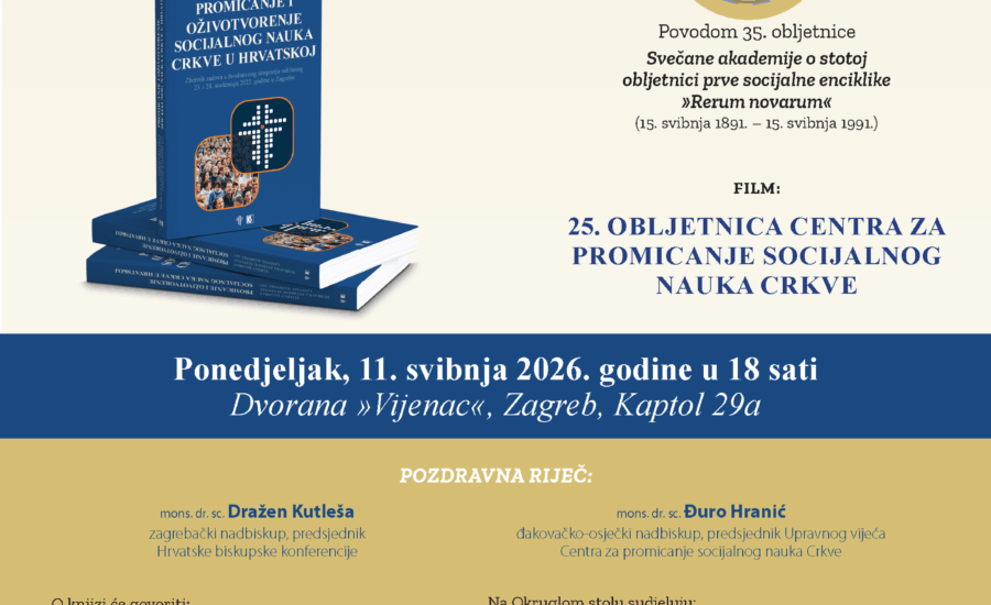 Predstavljanje knjige i Okrugli stol 11. svibnja 2026. u 18 sati, Dvorana “Vijenac”, Zagreb, Kaptol 29a