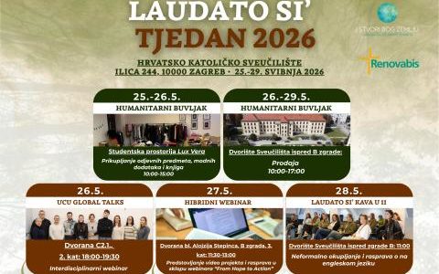 Obilježavanje Tjedna Laudato si’ na Hrvatskom katoličkom sveučilištu